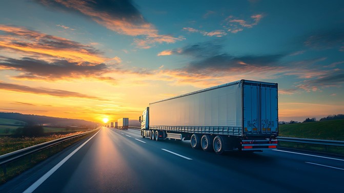 Heavy Good Vehicles on a motorway
